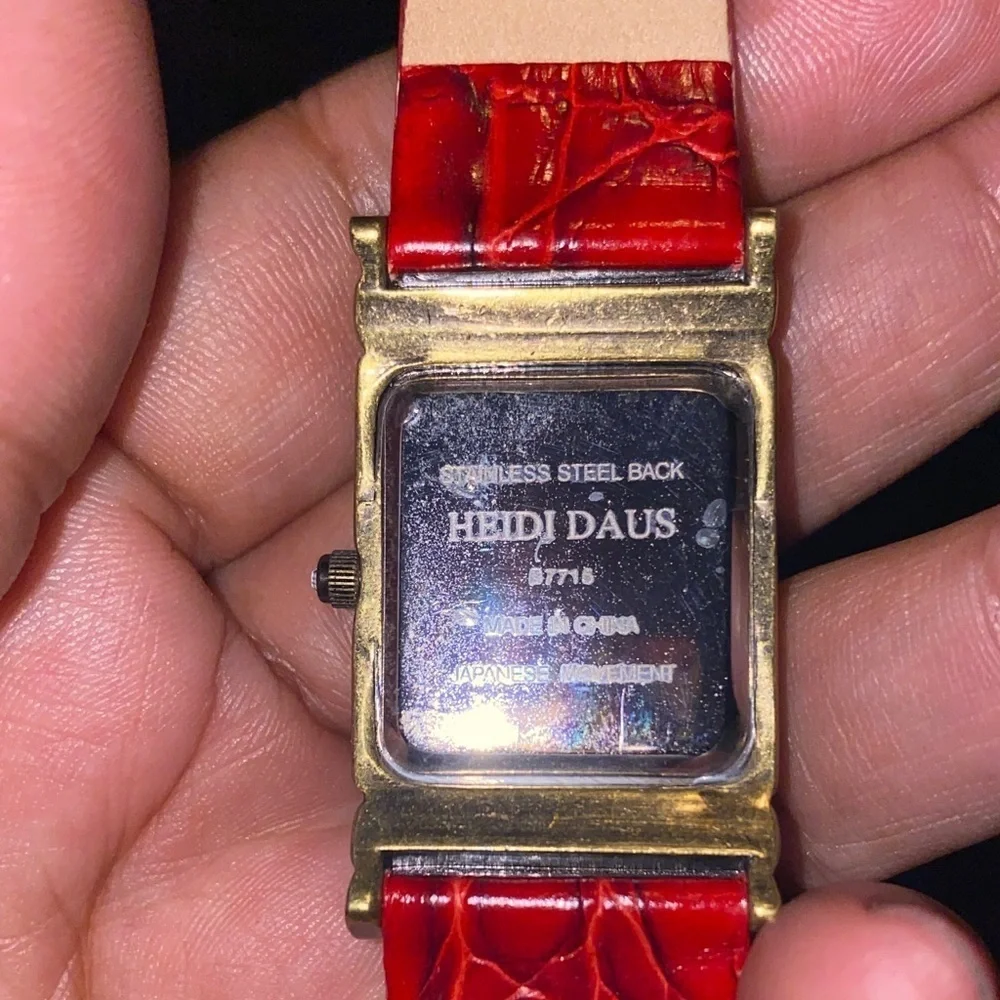Heidi Daus vibrant red